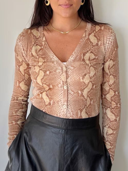 Vintage Christian Dior Cardigan Knit Button Sweater Top Size S